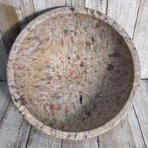 Vintage Texas Ware Confetti Melamine Mixing Bowl 118 Speckled Splatter MCM Tan
